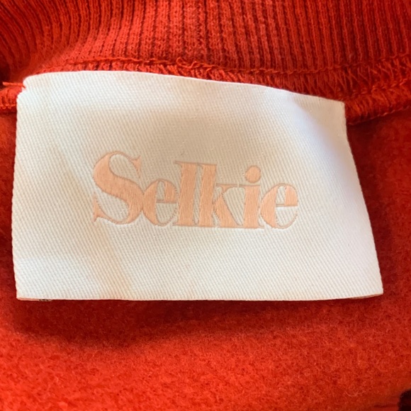 Selkie Vibrant Red Pullover with Plush Sleeves - Picture 2 of 6